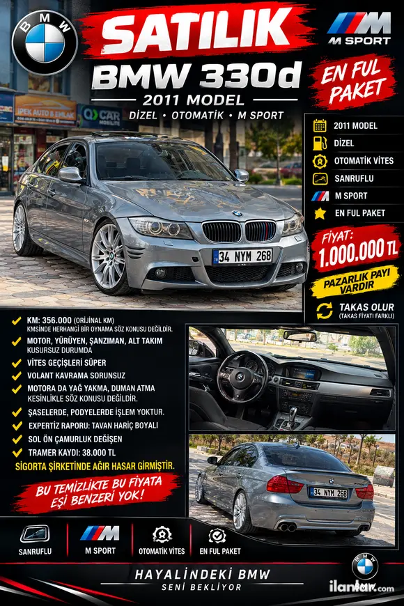 2010 BMW 3 Serisi 320d dizel otomatik otomobil - Fotoğraf 1