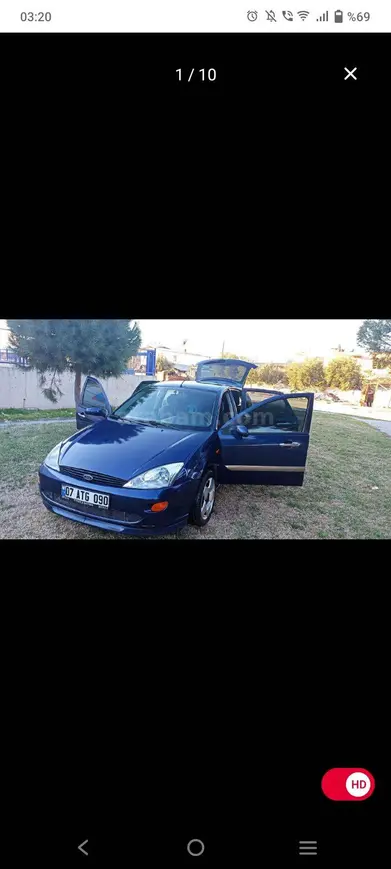 2001 Ford Focus 1.6 benzin & LPG manuel otomobil - Fotoğraf 1