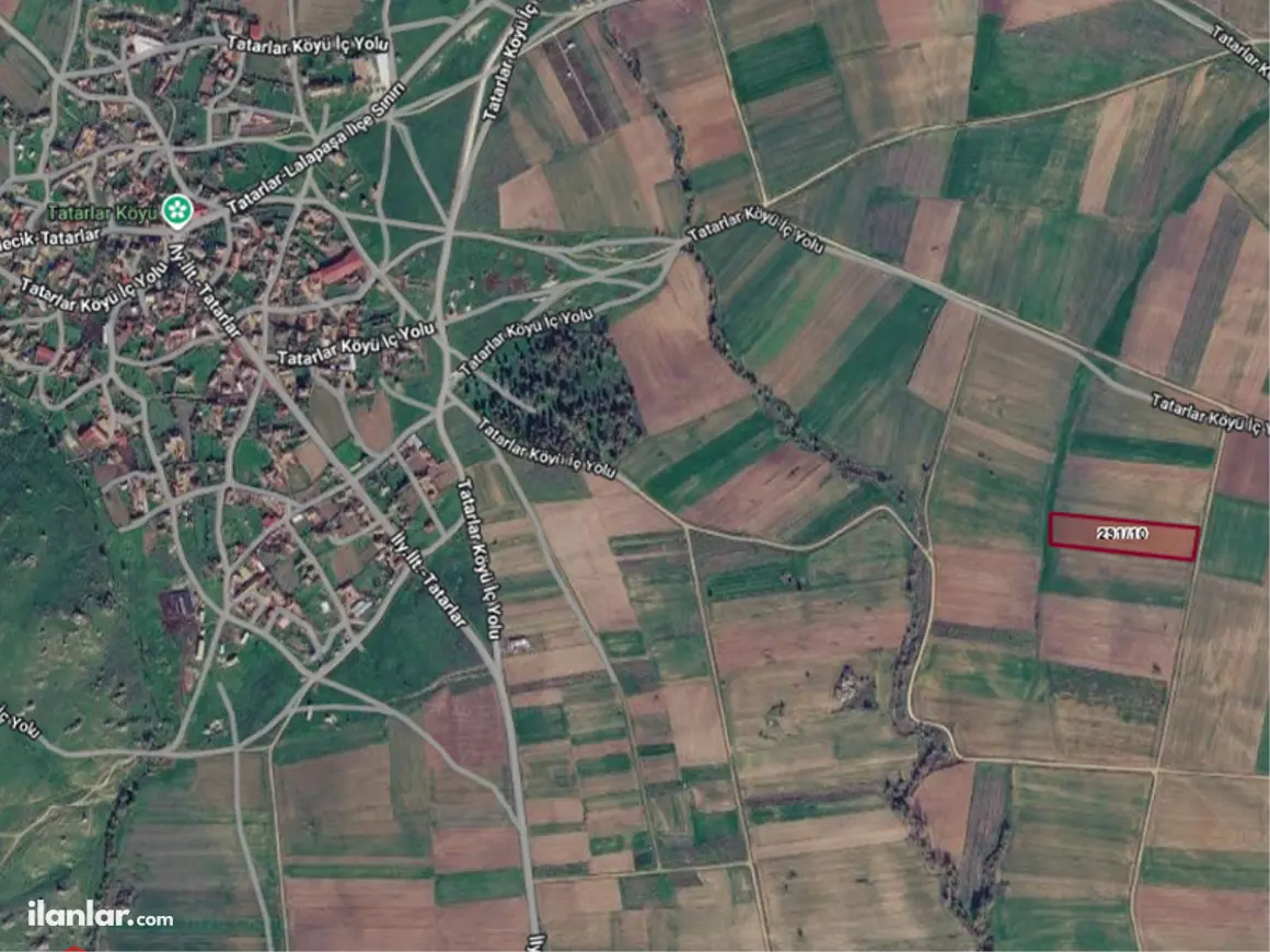 Edirne Süloğlu Tatarlar Köyü Mahallesi 630 m² satılık tarla arsa - Fotoğraf 1