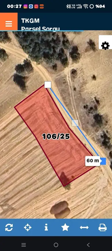Sakarya Taraklı Akçapınar Mahallesi 1.441 m² satılık tarla arsa - Fotoğraf 1