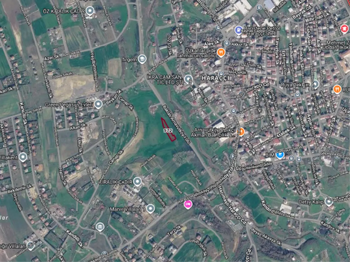 İstanbul Arnavutköy Haraççı Mahallesi 230 m² satılık tarla arsa - Fotoğraf 1
