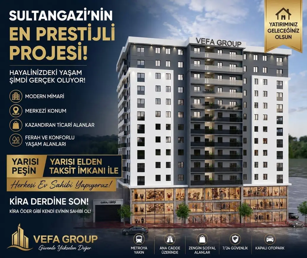 İstanbul Sultangazi Cebeci Mahallesi 2+1 98 m² satılık daire - Fotoğraf 1