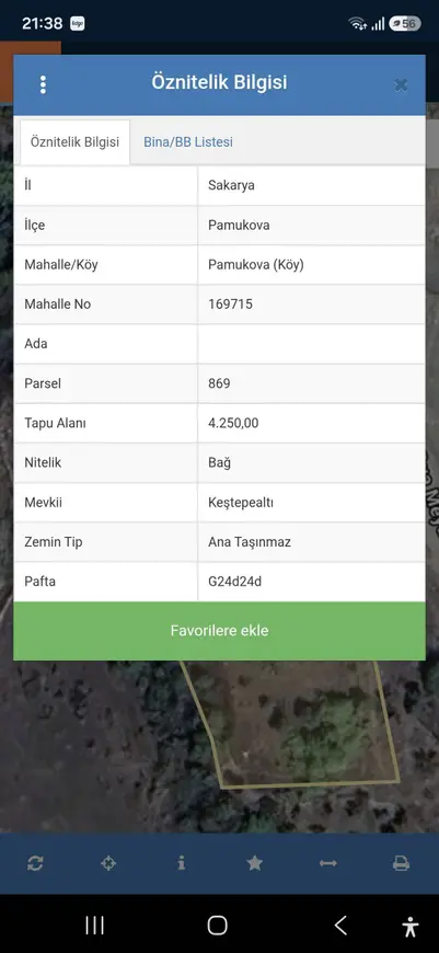 Sakarya Pamukova Yenice Mahallesi 4.250 m² satılık bağ & Bahçe arsa - Fotoğraf 1