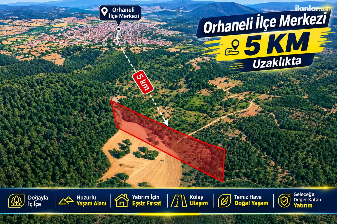 Bursa Orhaneli Akalan Mahallesi 8.000 m² satılık muhtelif Arsa arsa - Fotoğraf 1