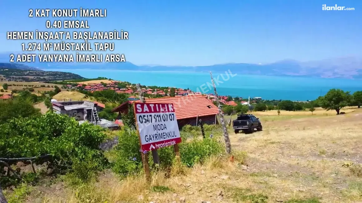 Isparta Gelendost Yeşilköy Köyü Mahallesi 1.274 m² satılık konut arsa - Fotoğraf 1