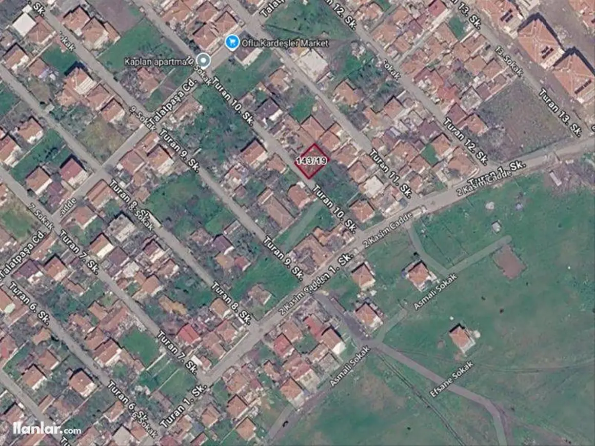 Tekirdağ Muratlı Kazım Dirik-Turan Mahallesi 288 m² satılık konut arsa - Fotoğraf 1
