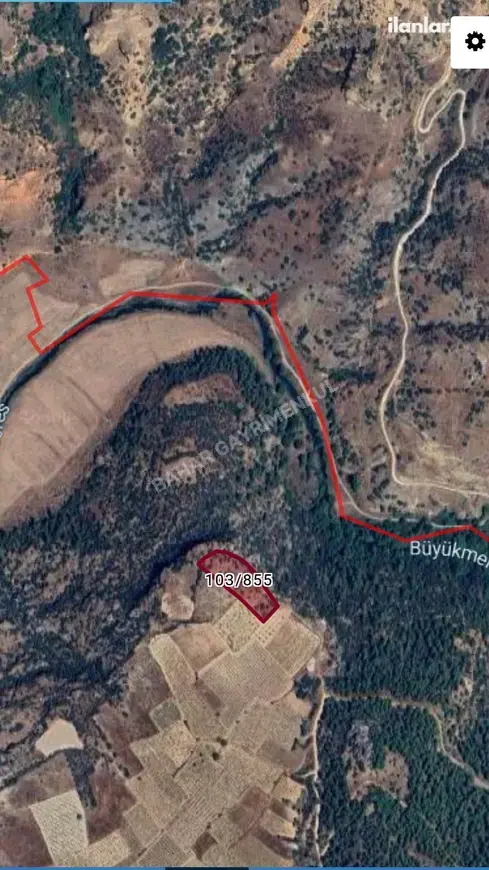 Denizli Çal Çalçakırlar Mahallesi 4.719 m² satılık bağ & Bahçe arsa - Fotoğraf 1