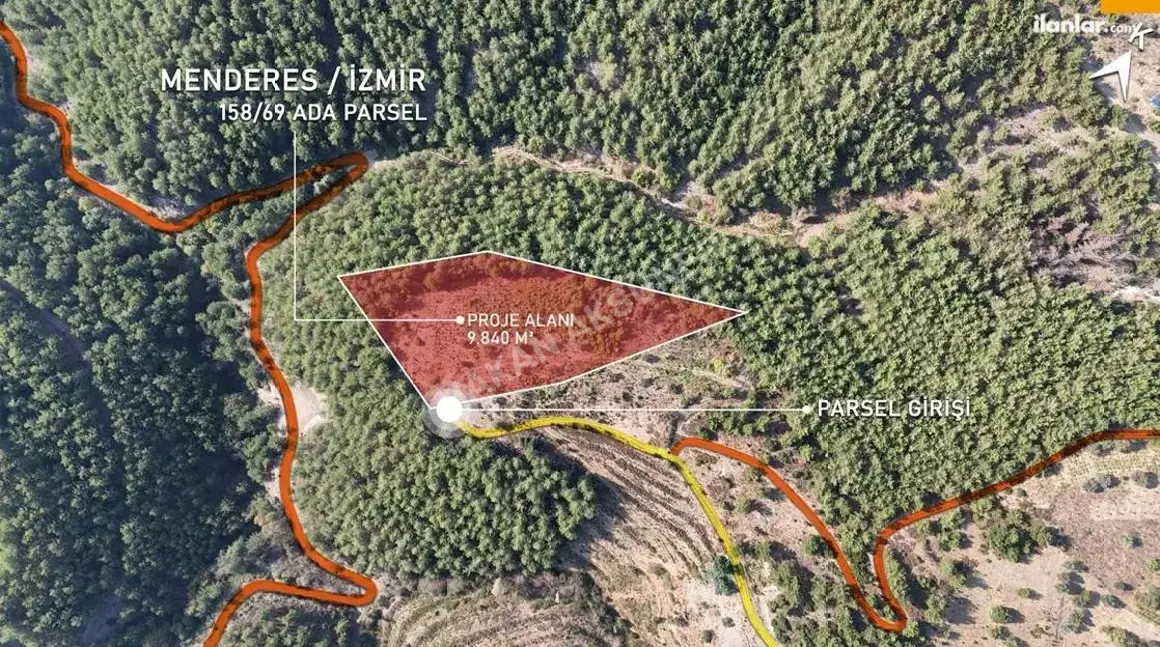 İzmir Menderes Efemçukuru Mahallesi 250 m² satılık arazi arsa - Fotoğraf 1