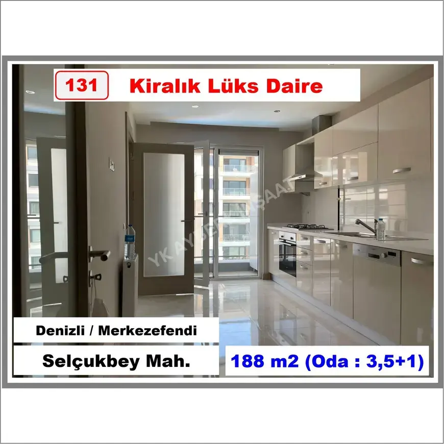 Denizli Merkezefendi Selçuk Bey Mahallesi 3.5+1 188 m² kiralık daire - Fotoğraf 1