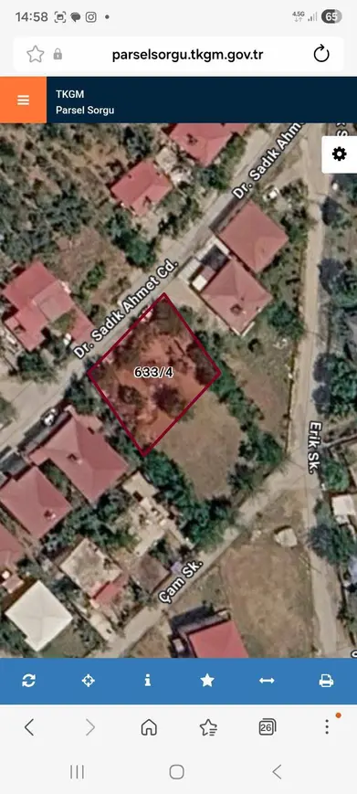 Kahramanmaraş Türkoğlu Cumhuriyet Mahallesi 688 m² satılık konut arsa - Fotoğraf 1