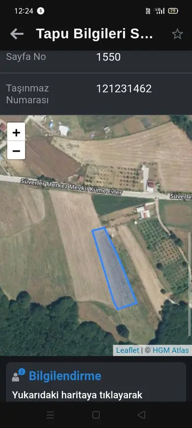 Kocaeli İzmit Süverler Mahallesi 3.301 m² satılık bağ & Bahçe arsa - Fotoğraf 1