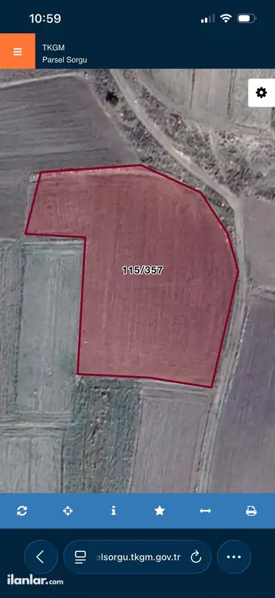 Kütahya Merkez Turgutlar Köyü Mahallesi 3.421 m² satılık tarla arsa - Fotoğraf 1