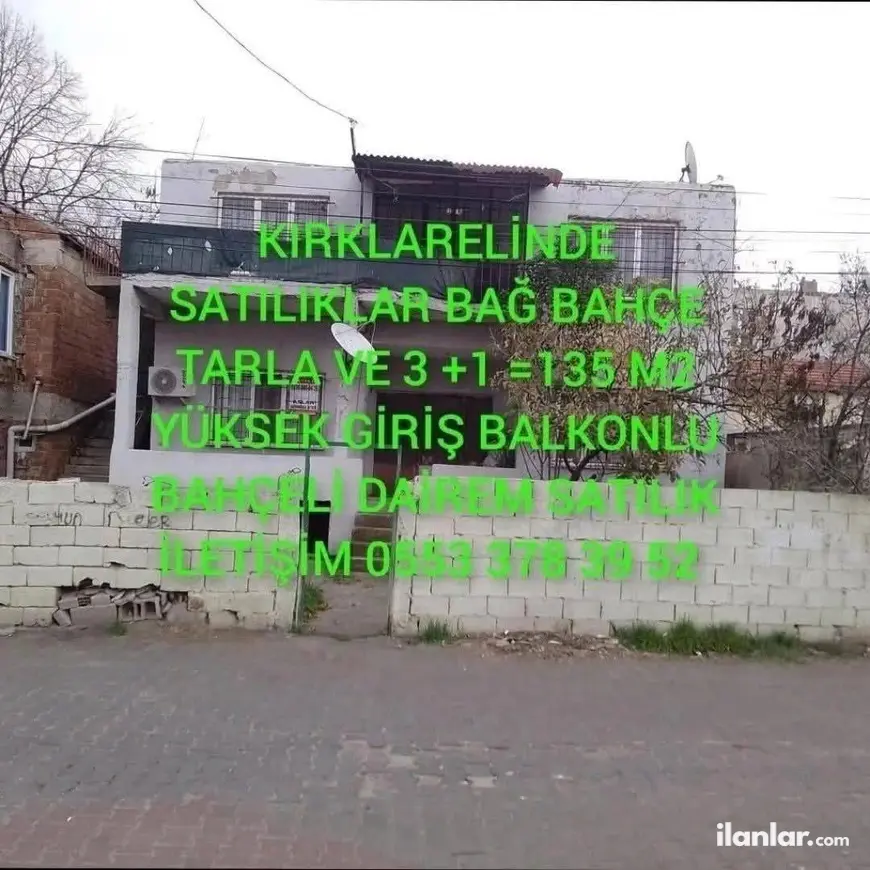 Kırklareli Merkez Kocahıdır Mahallesi 3+1 145 m² satılık müstakil Ev - Fotoğraf 1