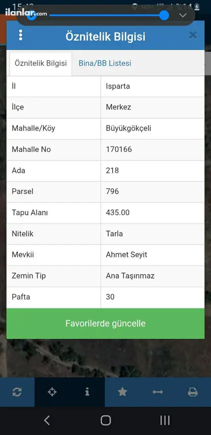 Isparta Merkez Büyükgökçeli, Okul Mahallesi 435 m² satılık tarla arsa - Fotoğraf 1