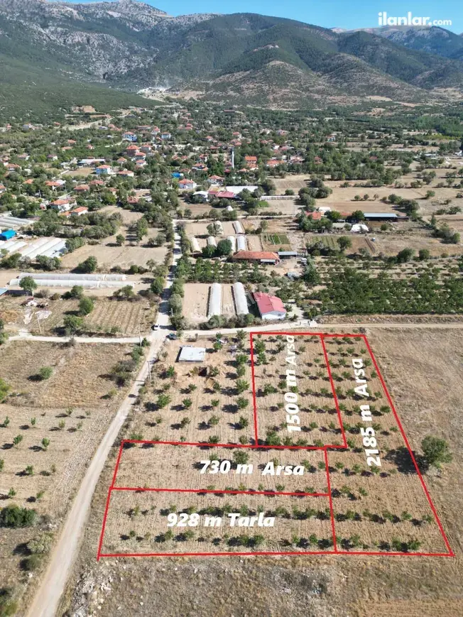 Denizli Tavas Bahçeköy Mahallesi 2.185 m² satılık konut arsa - Fotoğraf 1