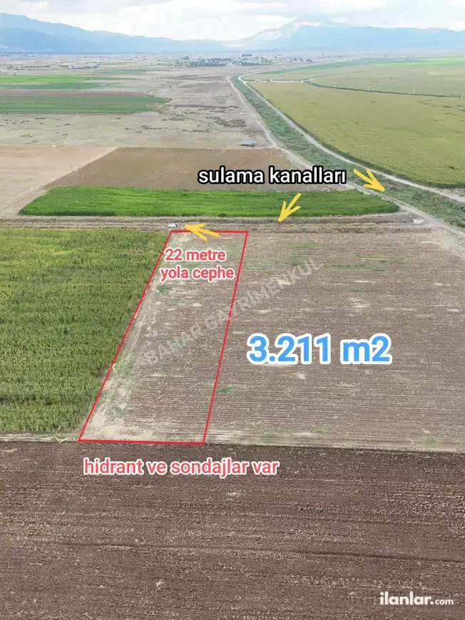 Denizli Acıpayam Akalan Mahallesi 3.211 m² satılık tarla arsa - Fotoğraf 1