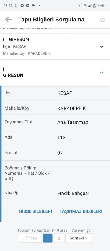 Giresun Keşap Karadere, Tekbaşlı Mahallesi 11.000 m² satılık turizm arsa - Fotoğraf 1