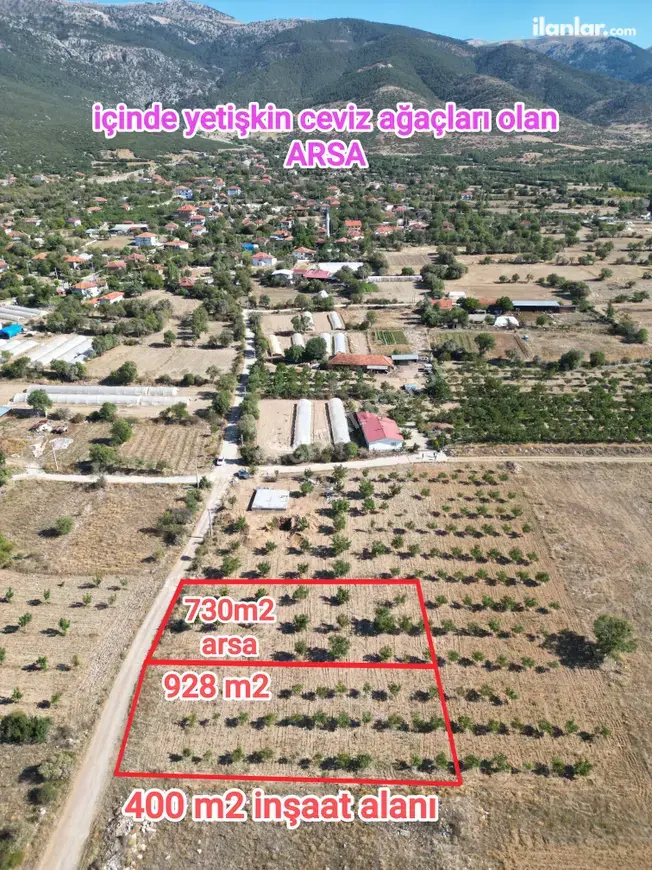 Denizli Tavas Bahçeköy Mahallesi 1.638 m² satılık konut arsa - Fotoğraf 1