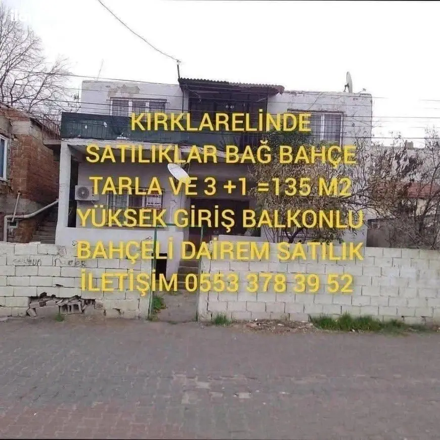 Kırklareli Merkez Kocahıdır Mahallesi 3+1 145 m² satılık müstakil Ev - Fotoğraf 1