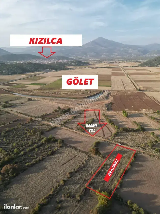 Denizli Tavas Kızılca Mahallesi 977 m² satılık bağ & Bahçe arsa - Fotoğraf 1