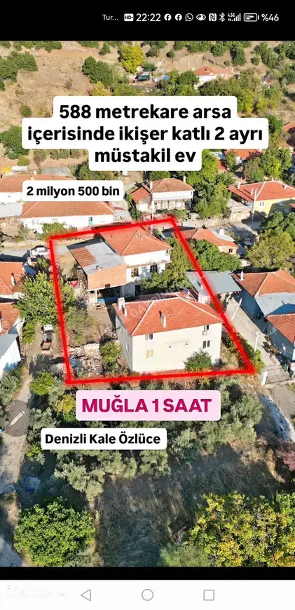 Denizli Kale Özlüce Mahallesi 8+3 588 m² satılık müstakil Ev - Fotoğraf 1