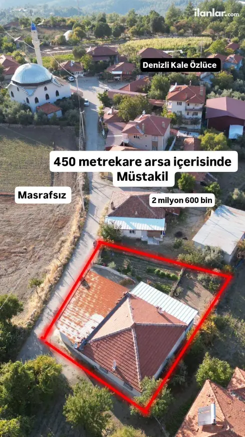 Denizli Kale Özlüce Mahallesi 3+1 452 m² satılık müstakil Ev - Fotoğraf 1