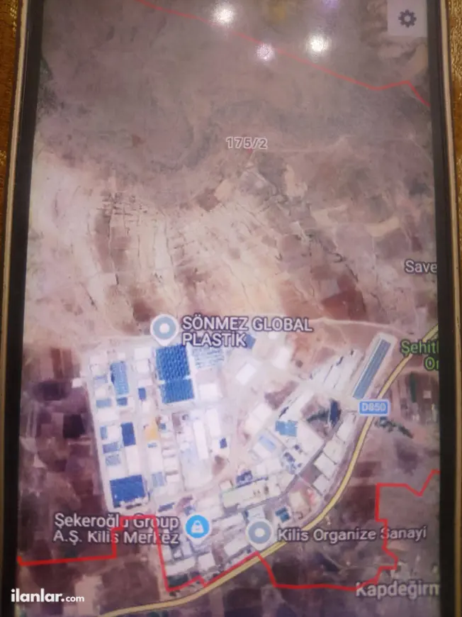 Kilis Merkez Acar Köyü Mahallesi 3.408 m² satılık tarla arsa - Fotoğraf 1