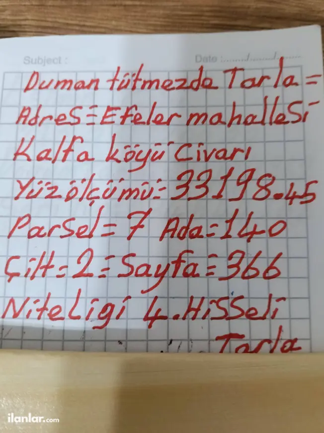 Aydın Efeler Kalfaköy Mahallesi 33.198 m² satılık arazi arsa - Fotoğraf 1
