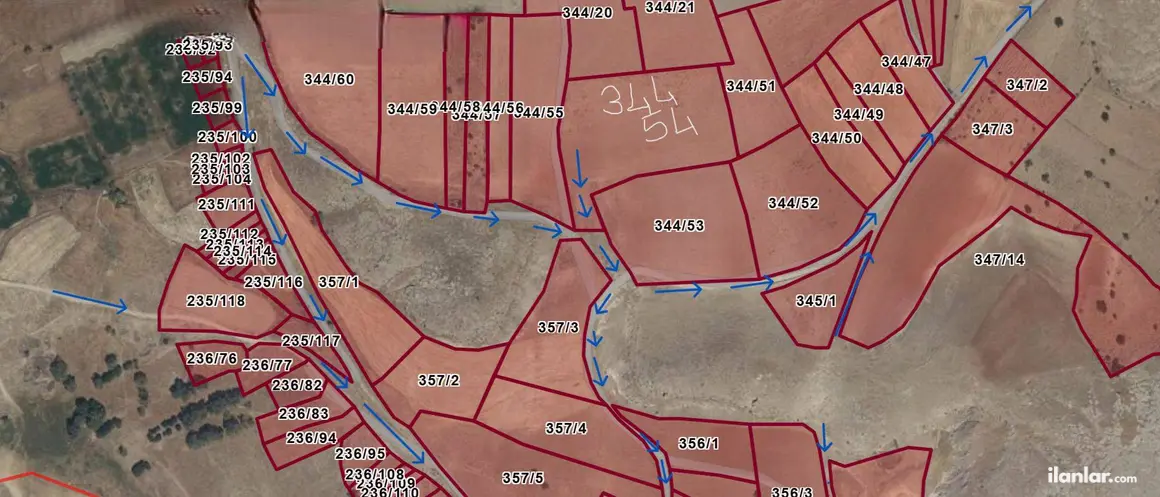 Aksaray Merkez Doğantarla, Yeni Mahallesi 13.256 m² satılık tarla arsa - Fotoğraf 1