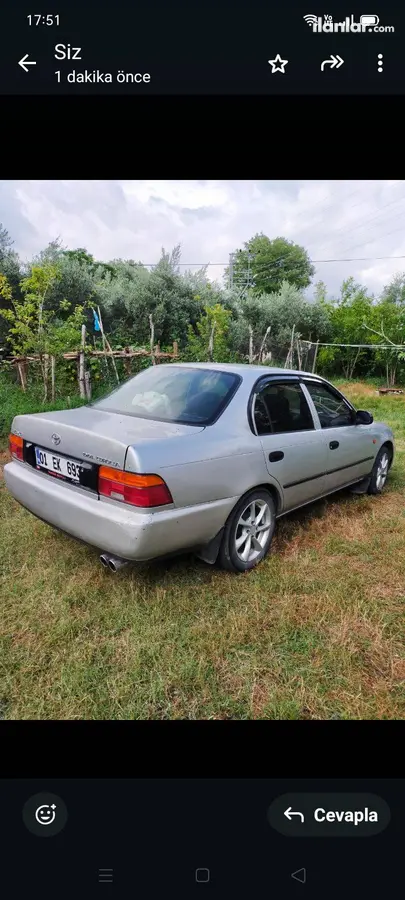 1998 Toyota Corolla 1.6 benzin & LPG manuel otomobil - Fotoğraf 3