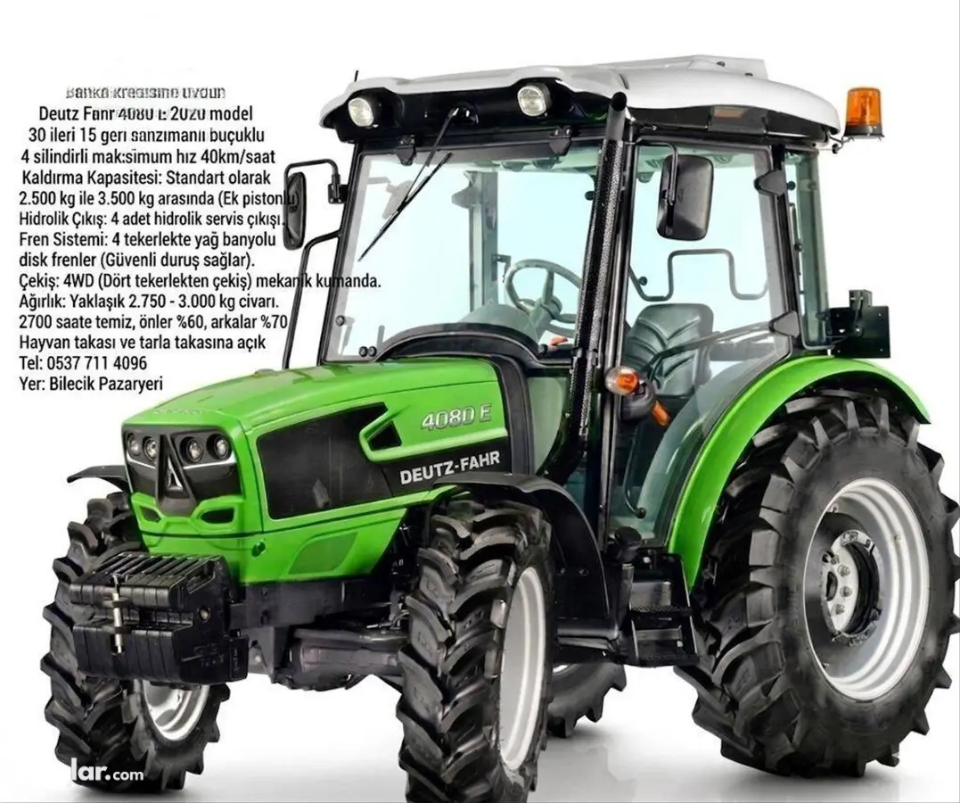 2020 Deutz Fahr 4080E traktör - Fotoğraf 1
