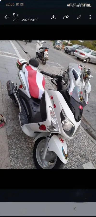2012 SYM GTS 250i EVO benzinli otomatik motosiklet - Fotoğraf 3