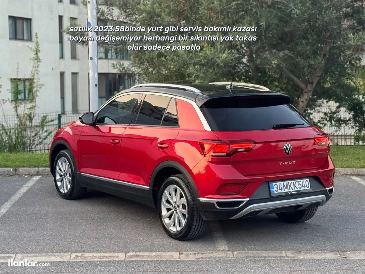 2022 Volkswagen T-Roc 1.5 TSI benzinli otomatik arazi, SUV, Pick-up - Fotoğraf 2