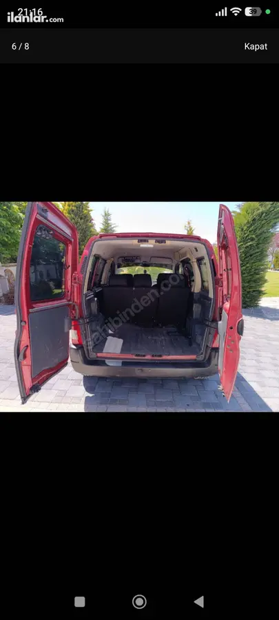 2003 Peugeot Partner 1.9 D dizel manuel minivan & Panelvan - Fotoğraf 3