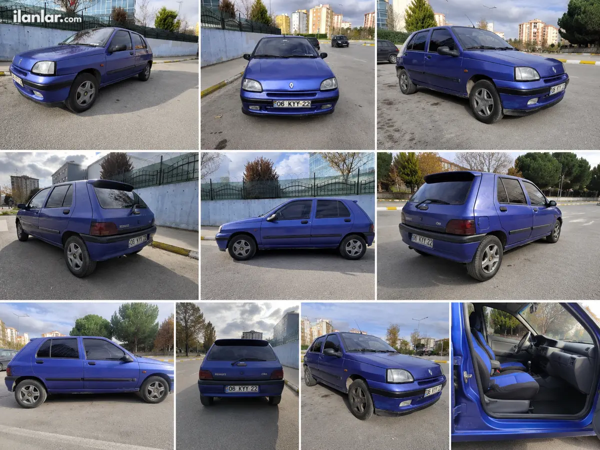 1998 Renault Clio 1.4 benzinli manuel otomobil - Fotoğraf 1