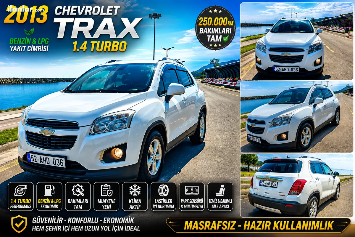 2013 Chevrolet Trax 1.4 benzinli manuel arazi, SUV, Pick-up - Fotoğraf 1