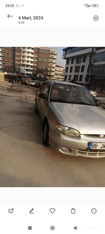 2000 Hyundai Accent 1.3 benzin & LPG manuel otomobil - Fotoğraf 2