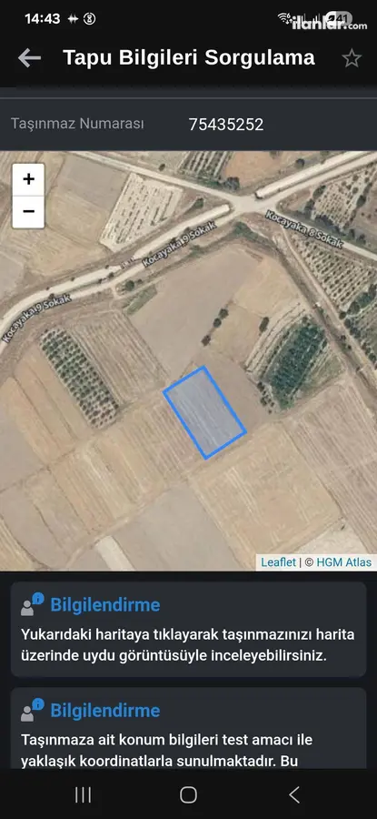 Denizli Çivril Kocayaka Mahallesi 2.934 m² satılık tarla arsa - Fotoğraf 2