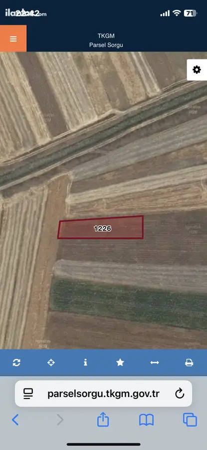 Burdur Yeşilova Gençali Köyü Mahallesi 1.100 m² satılık tarla arsa - Fotoğraf 1