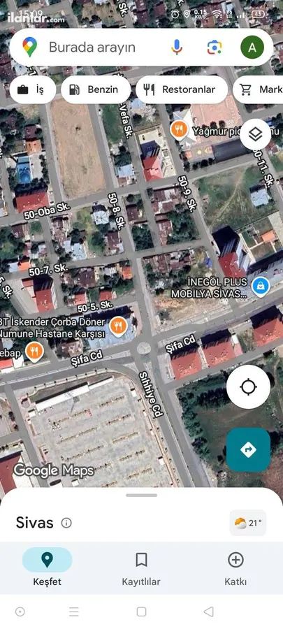 Sivas Merkez Yeşilyurt Mahallesi 454 m² satılık muhtelif Arsa arsa - Fotoğraf 1