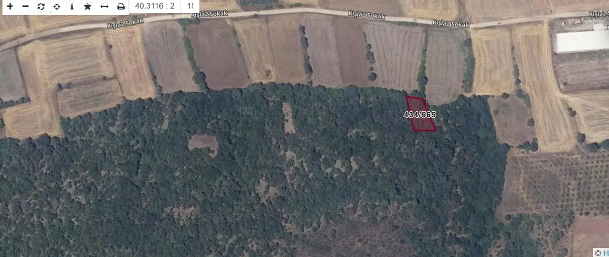 Çanakkale Biga Yeniçiftlik, Ece Mahallesi 564 m² satılık tarla arsa - Fotoğraf 2