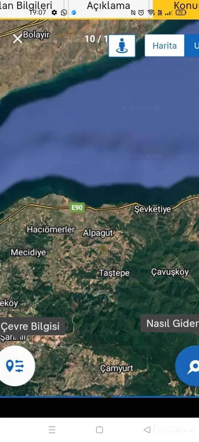 Çanakkale Lapseki Alpagut Köyü Mahallesi 478 m² satılık tarla arsa - Fotoğraf 2