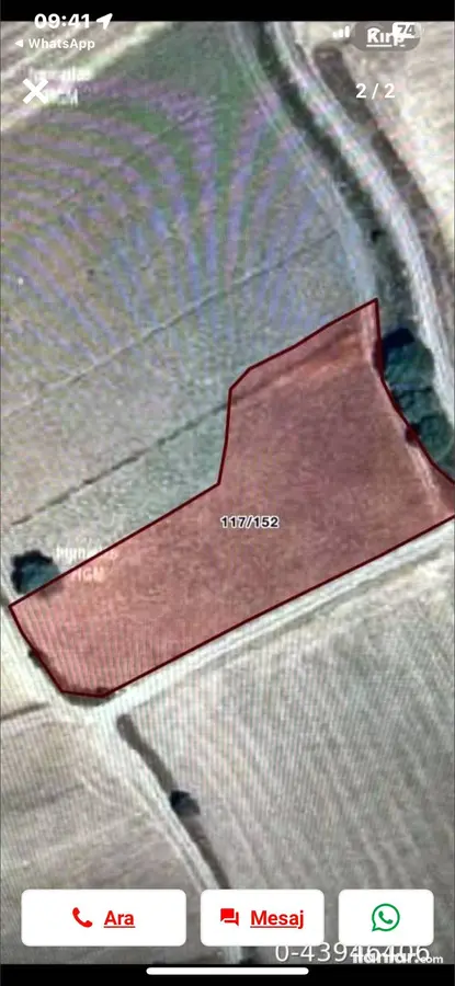 Tokat Merkez Madas Köyü Mahallesi 3.437 m² satılık tarla arsa - Fotoğraf 1