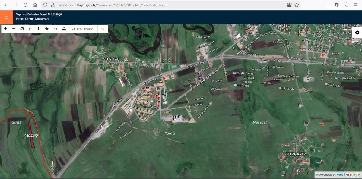 Ardahan Merkez Güzçimeni Köyü Mahallesi 400 m² satılık tarla arsa - Fotoğraf 1