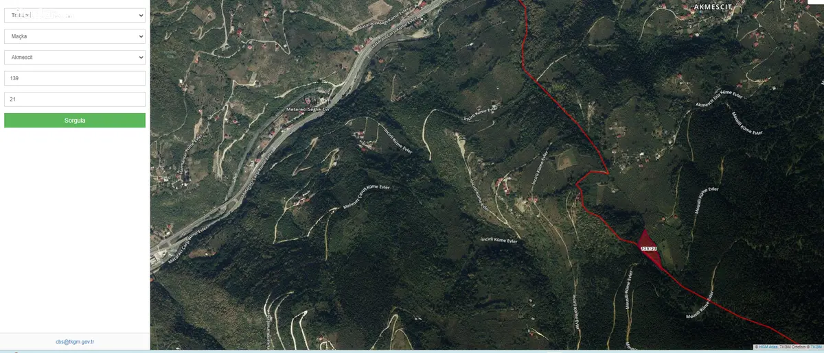 Trabzon Maçka Akmescit Mahallesi 6.194 m² satılık muhtelif Arsa arsa - Fotoğraf 2