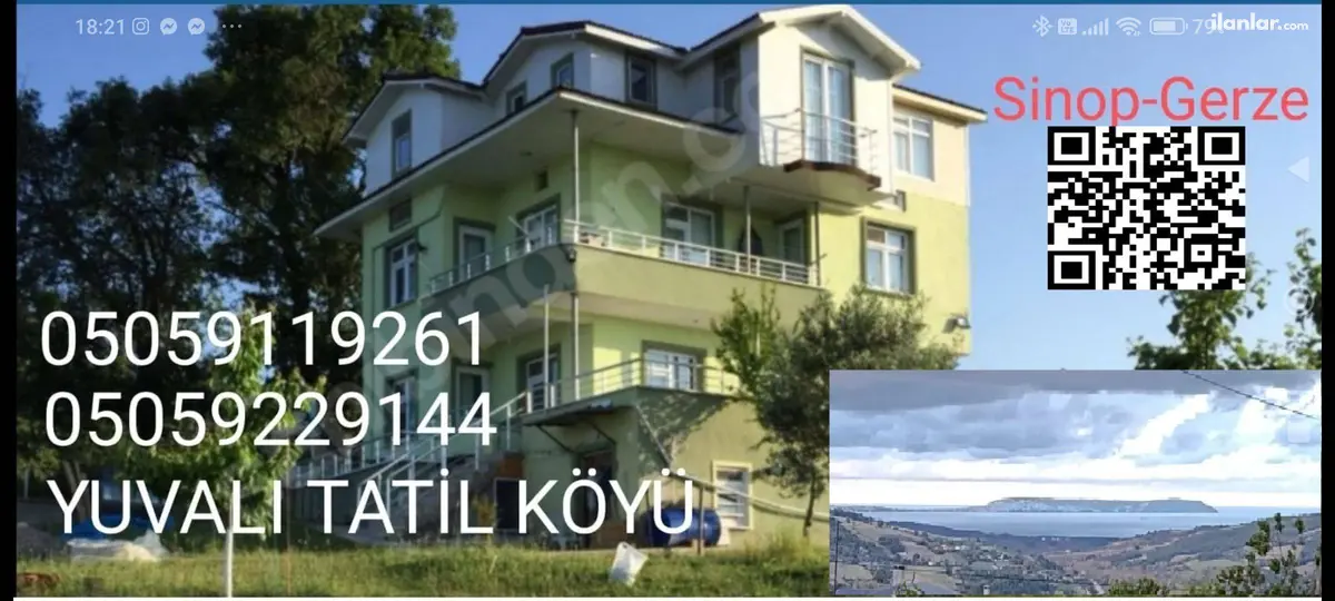 Sinop Gerze Yuvalı, Merkez Mahallesi 1.5+1 80 m² kiralık çiftlik Evi - Fotoğraf 1