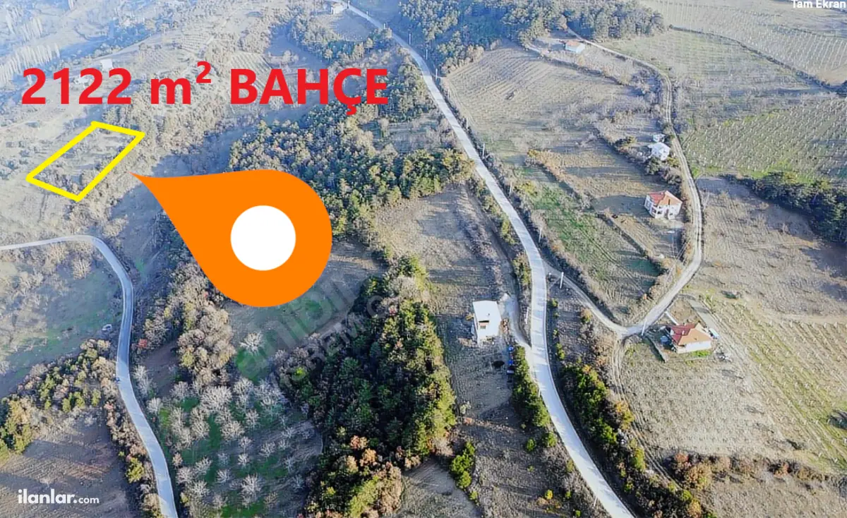 Sakarya Geyve Ceceler Mahallesi 2.122 m² satılık bağ & Bahçe arsa - Fotoğraf 1