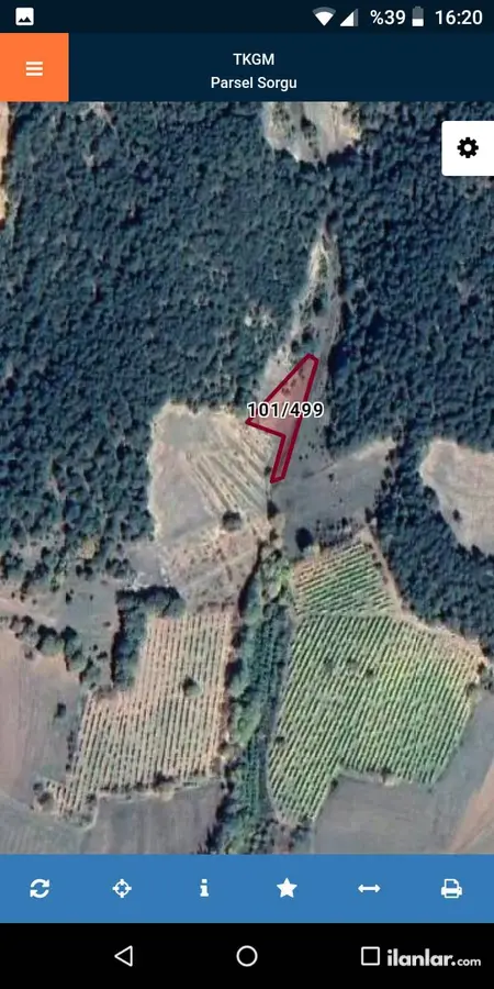 Sakarya Geyve Hisarlık Mahallesi 1.350 m² satılık tarla arsa - Fotoğraf 3
