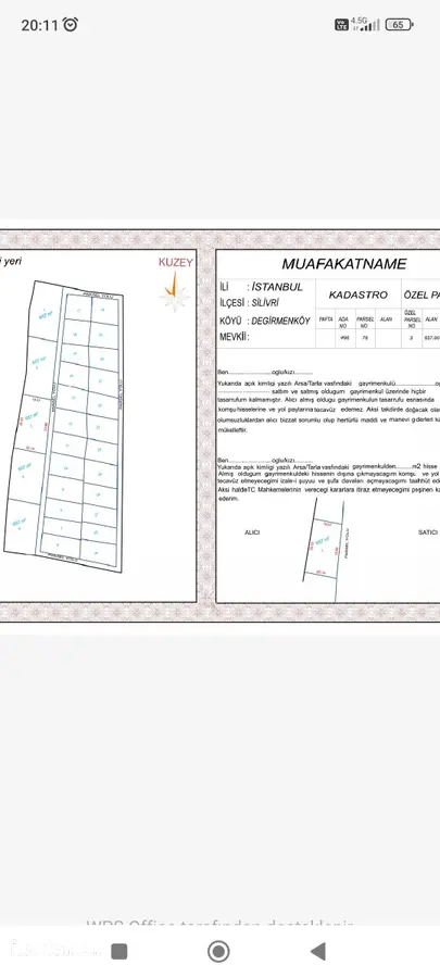 İstanbul Silivri Fevzipaşa Mahallesi 657 m² satılık tarla arsa - Fotoğraf 3