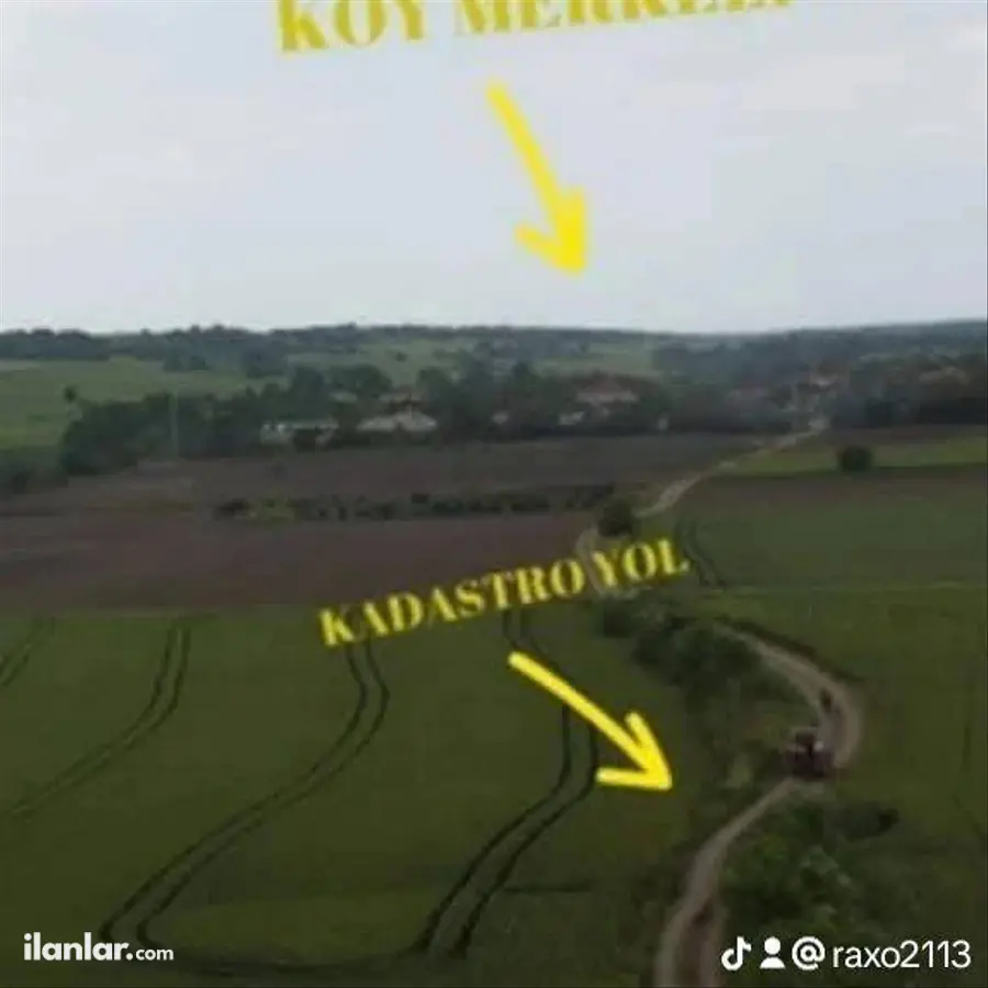 Kırklareli Babaeski Müsellim Köyü Mahallesi 1.844 m² satılık tarla arsa - Fotoğraf 1